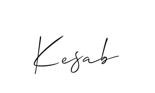 Kesab stylish signature style. Best Handwritten Sign (Allison_Script) for my name. Handwritten Signature Collection Ideas for my name Kesab. Kesab signature style 2 images and pictures png