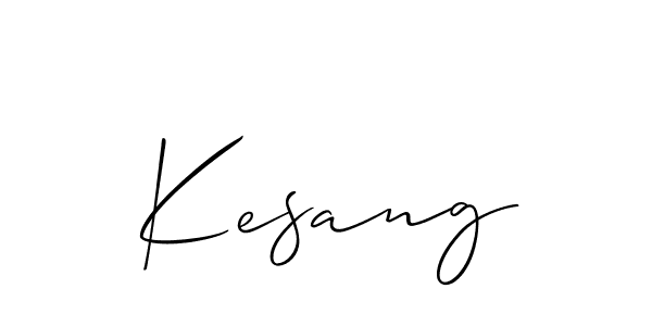How to make Kesang name signature. Use Allison_Script style for creating short signs online. This is the latest handwritten sign. Kesang signature style 2 images and pictures png