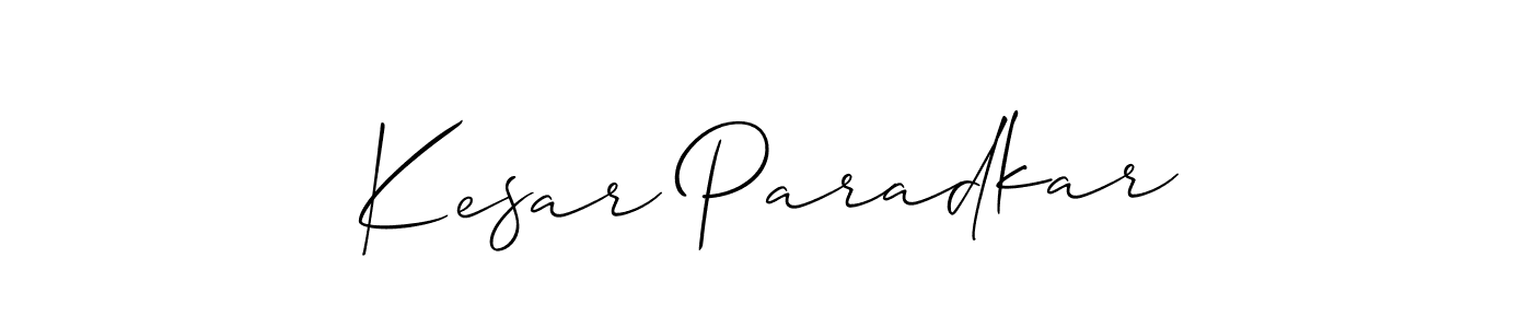Also You can easily find your signature by using the search form. We will create Kesar Paradkar name handwritten signature images for you free of cost using Allison_Script sign style. Kesar Paradkar signature style 2 images and pictures png