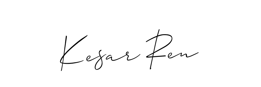 Create a beautiful signature design for name Kesar Ren. With this signature (Allison_Script) fonts, you can make a handwritten signature for free. Kesar Ren signature style 2 images and pictures png