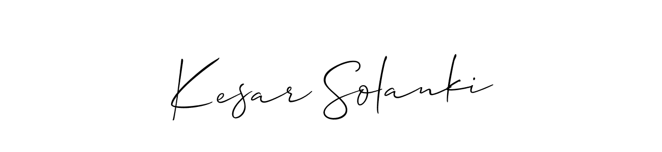 The best way (Allison_Script) to make a short signature is to pick only two or three words in your name. The name Kesar Solanki include a total of six letters. For converting this name. Kesar Solanki signature style 2 images and pictures png
