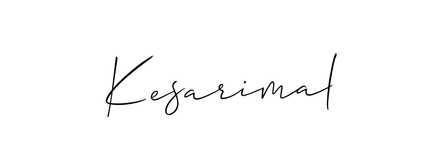 It looks lik you need a new signature style for name Kesarimal. Design unique handwritten (Allison_Script) signature with our free signature maker in just a few clicks. Kesarimal signature style 2 images and pictures png