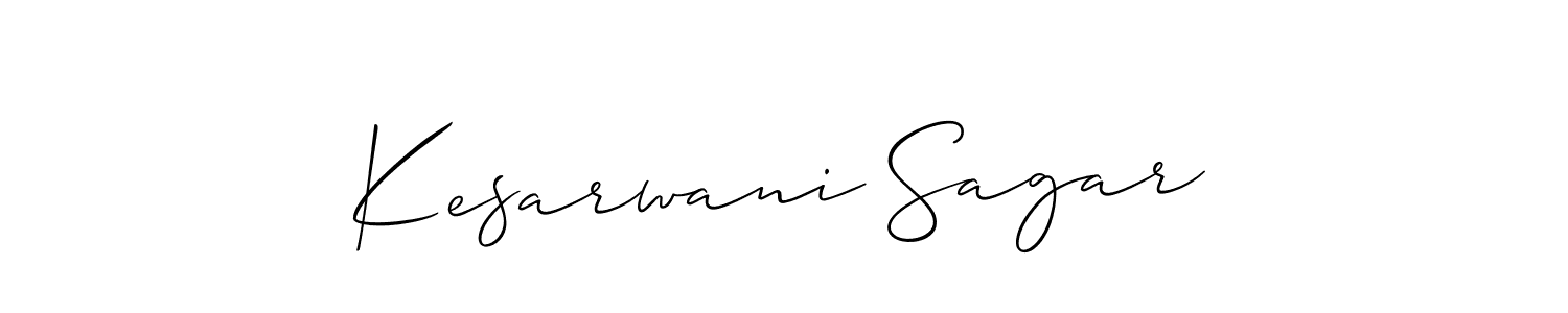 Similarly Allison_Script is the best handwritten signature design. Signature creator online .You can use it as an online autograph creator for name Kesarwani Sagar. Kesarwani Sagar signature style 2 images and pictures png