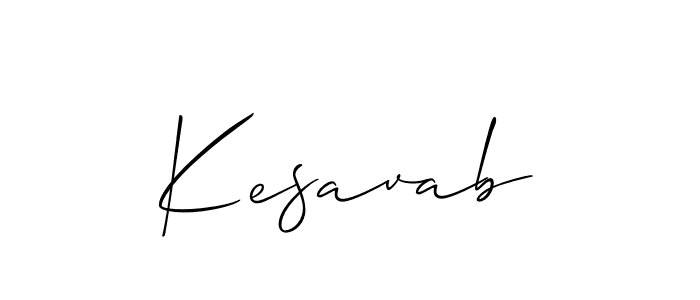 The best way (Allison_Script) to make a short signature is to pick only two or three words in your name. The name Kesavab include a total of six letters. For converting this name. Kesavab signature style 2 images and pictures png