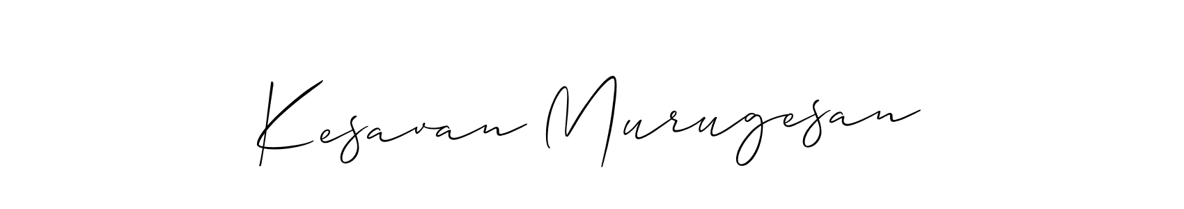 Make a short Kesavan Murugesan signature style. Manage your documents anywhere anytime using Allison_Script. Create and add eSignatures, submit forms, share and send files easily. Kesavan Murugesan signature style 2 images and pictures png