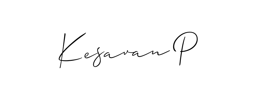 Make a beautiful signature design for name Kesavan P. Use this online signature maker to create a handwritten signature for free. Kesavan P signature style 2 images and pictures png