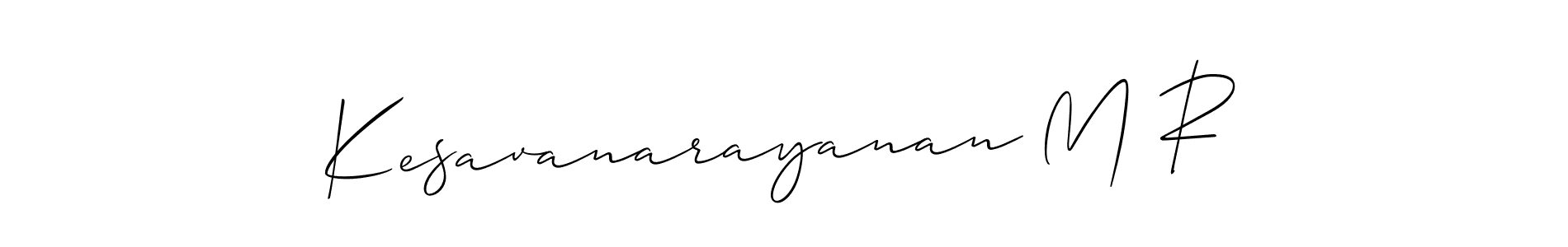 Once you've used our free online signature maker to create your best signature Allison_Script style, it's time to enjoy all of the benefits that Kesavanarayanan M R name signing documents. Kesavanarayanan M R signature style 2 images and pictures png