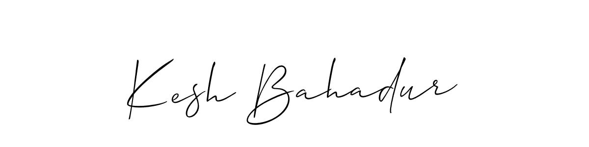 Kesh Bahadur stylish signature style. Best Handwritten Sign (Allison_Script) for my name. Handwritten Signature Collection Ideas for my name Kesh Bahadur. Kesh Bahadur signature style 2 images and pictures png