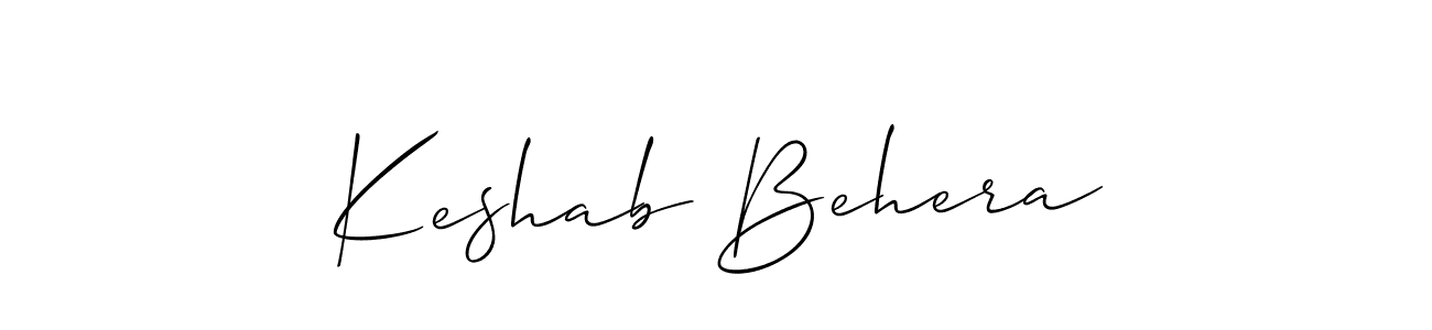 if you are searching for the best signature style for your name Keshab Behera. so please give up your signature search. here we have designed multiple signature styles  using Allison_Script. Keshab Behera signature style 2 images and pictures png