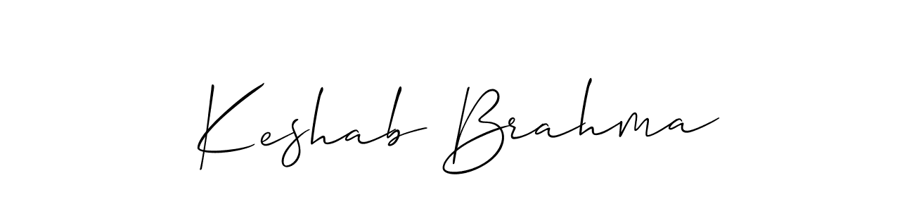 Keshab Brahma stylish signature style. Best Handwritten Sign (Allison_Script) for my name. Handwritten Signature Collection Ideas for my name Keshab Brahma. Keshab Brahma signature style 2 images and pictures png