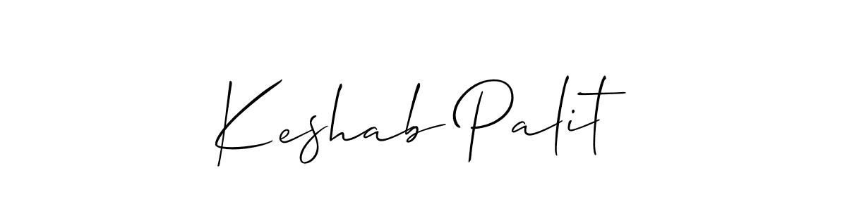 Allison_Script is a professional signature style that is perfect for those who want to add a touch of class to their signature. It is also a great choice for those who want to make their signature more unique. Get Keshab Palit name to fancy signature for free. Keshab Palit signature style 2 images and pictures png