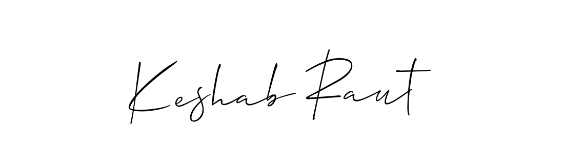 The best way (Allison_Script) to make a short signature is to pick only two or three words in your name. The name Keshab Raut include a total of six letters. For converting this name. Keshab Raut signature style 2 images and pictures png