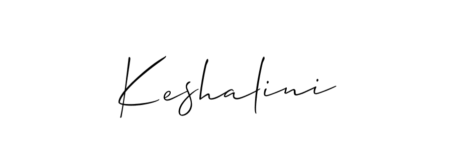You should practise on your own different ways (Allison_Script) to write your name (Keshalini) in signature. don't let someone else do it for you. Keshalini signature style 2 images and pictures png