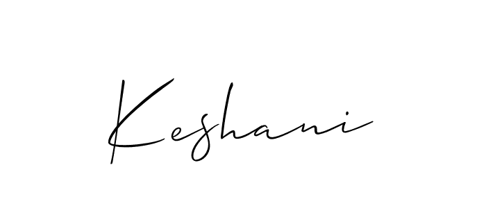 Best and Professional Signature Style for Keshani. Allison_Script Best Signature Style Collection. Keshani signature style 2 images and pictures png