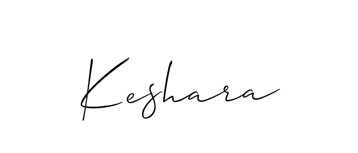 Make a beautiful signature design for name Keshara. With this signature (Allison_Script) style, you can create a handwritten signature for free. Keshara signature style 2 images and pictures png