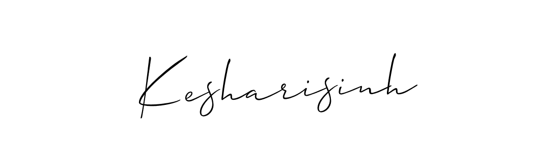 Design your own signature with our free online signature maker. With this signature software, you can create a handwritten (Allison_Script) signature for name Kesharisinh. Kesharisinh signature style 2 images and pictures png