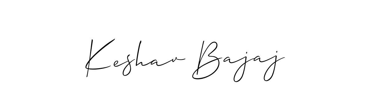 Create a beautiful signature design for name Keshav Bajaj. With this signature (Allison_Script) fonts, you can make a handwritten signature for free. Keshav Bajaj signature style 2 images and pictures png