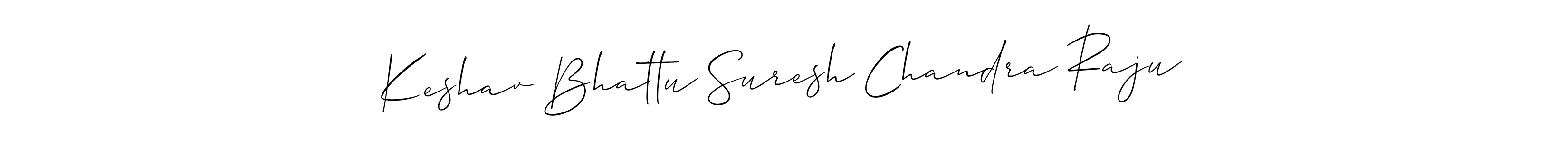 How to Draw Keshav Bhattu Suresh Chandra Raju signature style? Allison_Script is a latest design signature styles for name Keshav Bhattu Suresh Chandra Raju. Keshav Bhattu Suresh Chandra Raju signature style 2 images and pictures png
