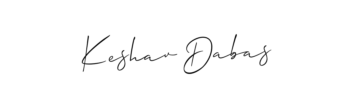 if you are searching for the best signature style for your name Keshav Dabas. so please give up your signature search. here we have designed multiple signature styles  using Allison_Script. Keshav Dabas signature style 2 images and pictures png