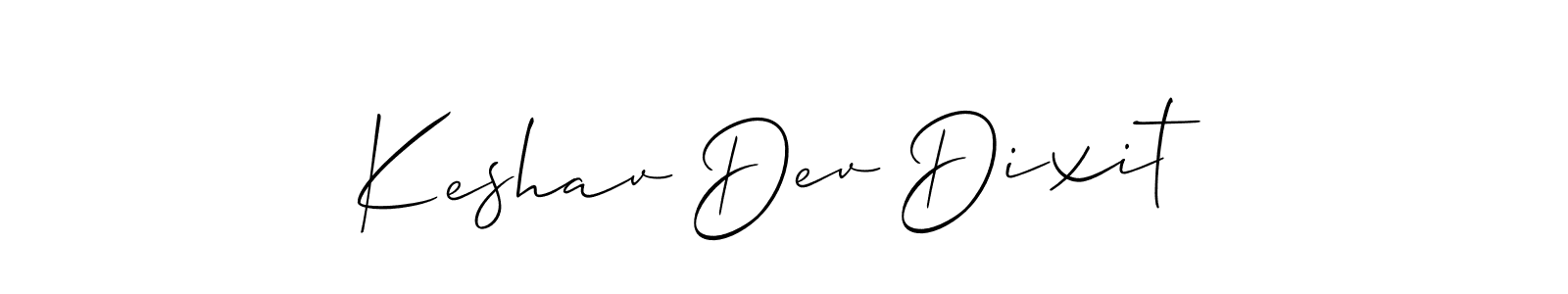 How to make Keshav Dev Dixit signature? Allison_Script is a professional autograph style. Create handwritten signature for Keshav Dev Dixit name. Keshav Dev Dixit signature style 2 images and pictures png