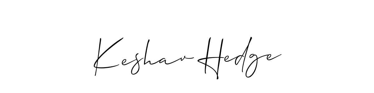 Make a beautiful signature design for name Keshav Hedge. Use this online signature maker to create a handwritten signature for free. Keshav Hedge signature style 2 images and pictures png