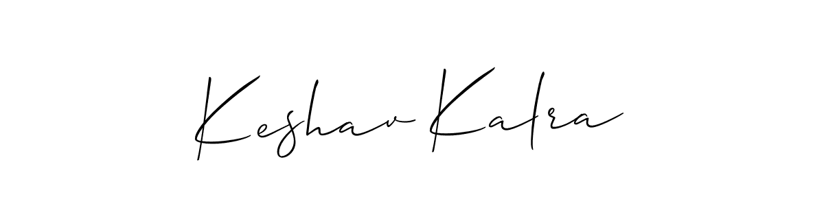 Make a beautiful signature design for name Keshav Kalra. With this signature (Allison_Script) style, you can create a handwritten signature for free. Keshav Kalra signature style 2 images and pictures png