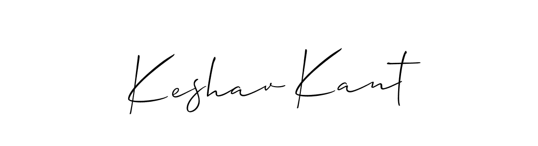 How to make Keshav Kant name signature. Use Allison_Script style for creating short signs online. This is the latest handwritten sign. Keshav Kant signature style 2 images and pictures png