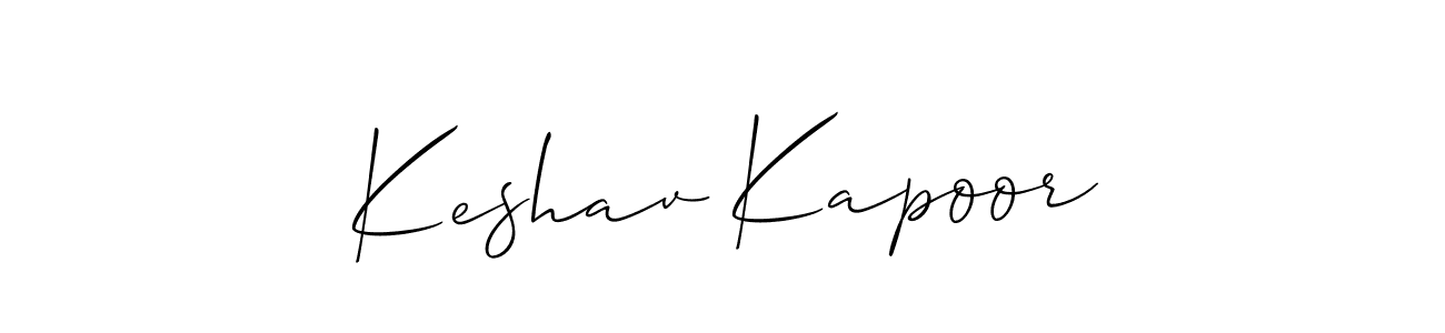 It looks lik you need a new signature style for name Keshav Kapoor. Design unique handwritten (Allison_Script) signature with our free signature maker in just a few clicks. Keshav Kapoor signature style 2 images and pictures png