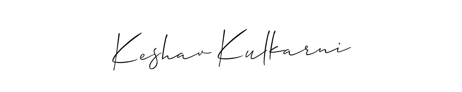 Use a signature maker to create a handwritten signature online. With this signature software, you can design (Allison_Script) your own signature for name Keshav Kulkarni. Keshav Kulkarni signature style 2 images and pictures png