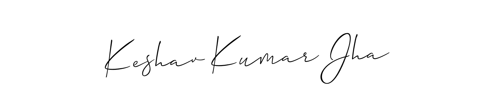 It looks lik you need a new signature style for name Keshav Kumar Jha. Design unique handwritten (Allison_Script) signature with our free signature maker in just a few clicks. Keshav Kumar Jha signature style 2 images and pictures png