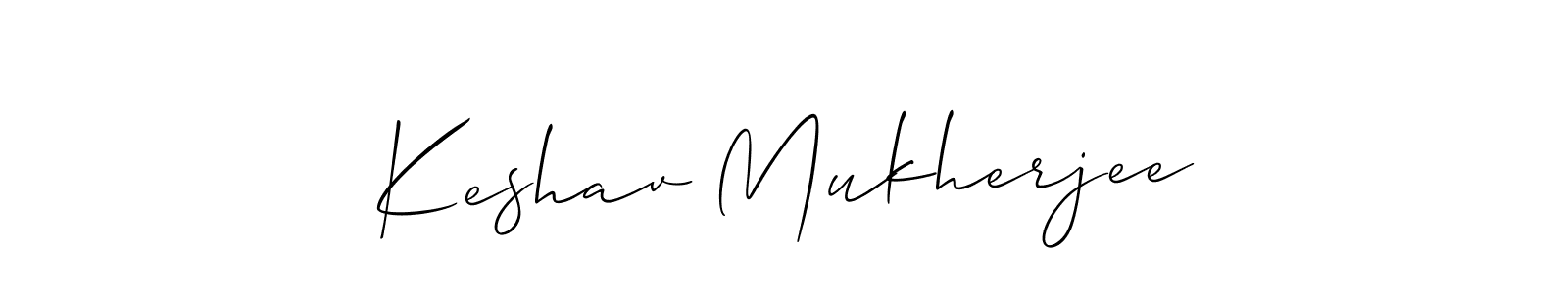 Make a beautiful signature design for name Keshav Mukherjee. With this signature (Allison_Script) style, you can create a handwritten signature for free. Keshav Mukherjee signature style 2 images and pictures png