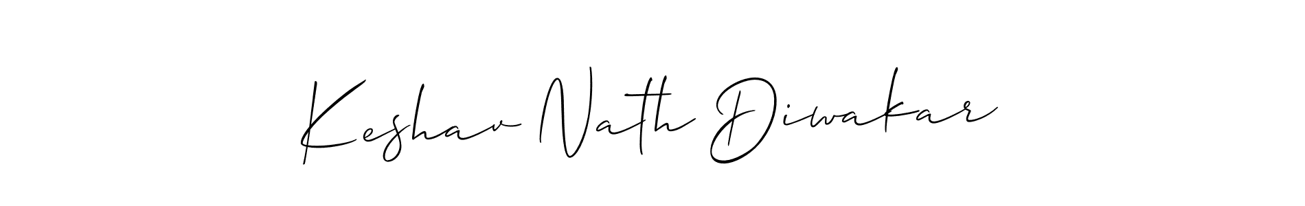 How to make Keshav Nath Diwakar signature? Allison_Script is a professional autograph style. Create handwritten signature for Keshav Nath Diwakar name. Keshav Nath Diwakar signature style 2 images and pictures png