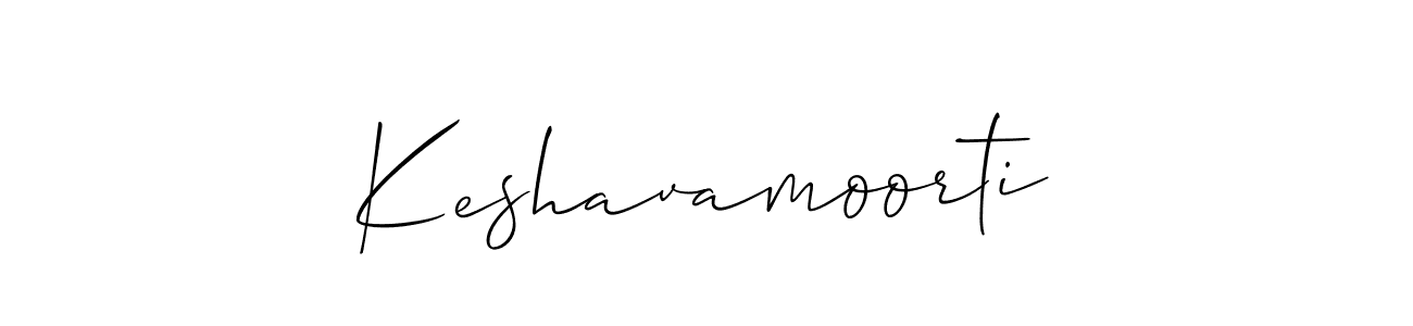 Make a short Keshavamoorti signature style. Manage your documents anywhere anytime using Allison_Script. Create and add eSignatures, submit forms, share and send files easily. Keshavamoorti signature style 2 images and pictures png