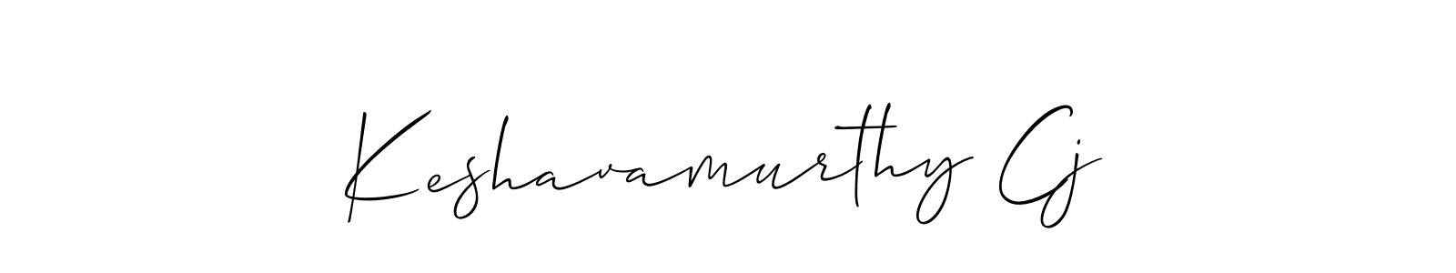 Also we have Keshavamurthy Cj name is the best signature style. Create professional handwritten signature collection using Allison_Script autograph style. Keshavamurthy Cj signature style 2 images and pictures png