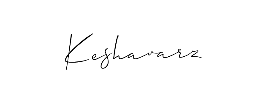 Allison_Script is a professional signature style that is perfect for those who want to add a touch of class to their signature. It is also a great choice for those who want to make their signature more unique. Get Keshavarz name to fancy signature for free. Keshavarz signature style 2 images and pictures png