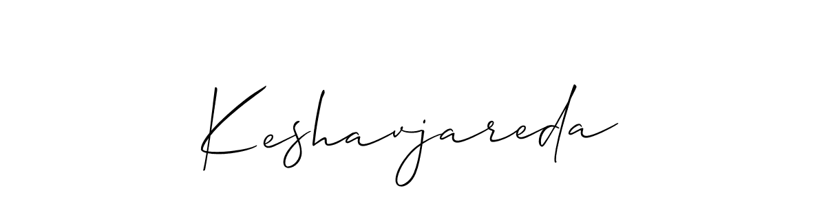 Design your own signature with our free online signature maker. With this signature software, you can create a handwritten (Allison_Script) signature for name Keshavjareda. Keshavjareda signature style 2 images and pictures png