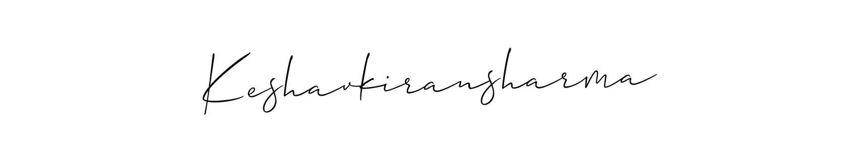 How to make Keshavkiransharma name signature. Use Allison_Script style for creating short signs online. This is the latest handwritten sign. Keshavkiransharma signature style 2 images and pictures png