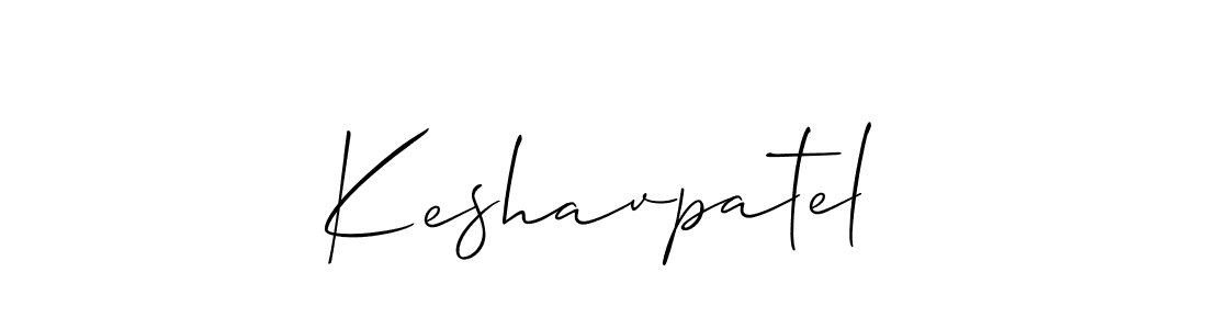 Also we have Keshavpatel name is the best signature style. Create professional handwritten signature collection using Allison_Script autograph style. Keshavpatel signature style 2 images and pictures png