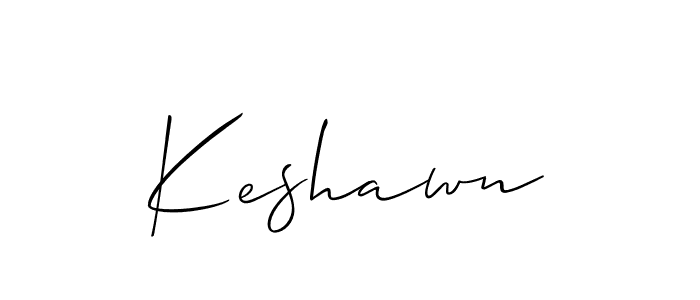 Best and Professional Signature Style for Keshawn. Allison_Script Best Signature Style Collection. Keshawn signature style 2 images and pictures png