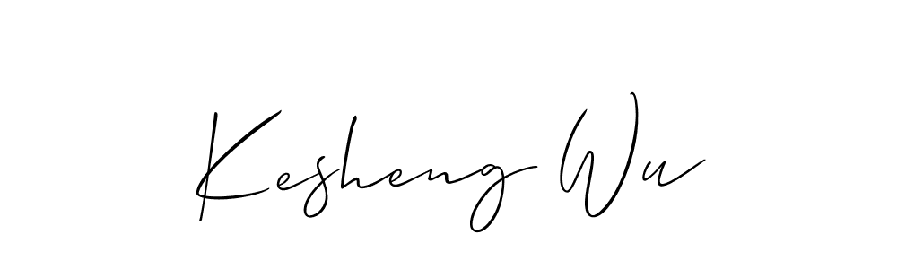 Design your own signature with our free online signature maker. With this signature software, you can create a handwritten (Allison_Script) signature for name Kesheng Wu. Kesheng Wu signature style 2 images and pictures png
