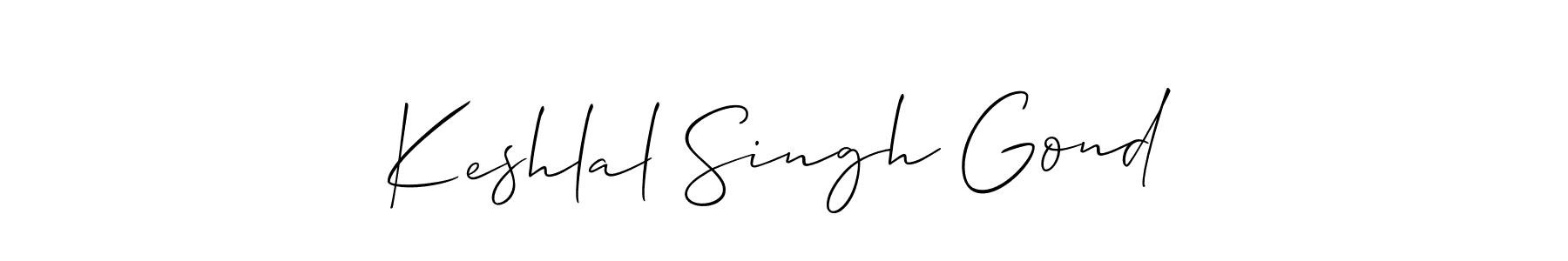 Design your own signature with our free online signature maker. With this signature software, you can create a handwritten (Allison_Script) signature for name Keshlal Singh Gond. Keshlal Singh Gond signature style 2 images and pictures png