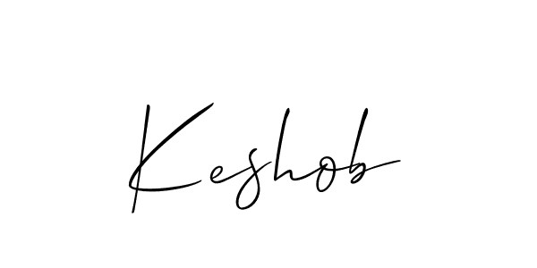 Allison_Script is a professional signature style that is perfect for those who want to add a touch of class to their signature. It is also a great choice for those who want to make their signature more unique. Get Keshob name to fancy signature for free. Keshob signature style 2 images and pictures png