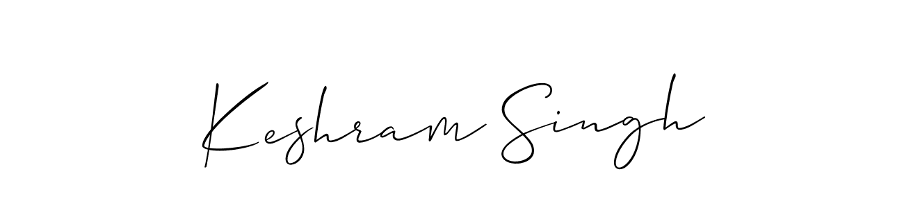 You should practise on your own different ways (Allison_Script) to write your name (Keshram Singh) in signature. don't let someone else do it for you. Keshram Singh signature style 2 images and pictures png