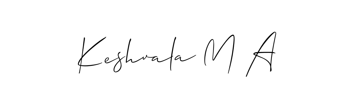 You can use this online signature creator to create a handwritten signature for the name Keshvala M A. This is the best online autograph maker. Keshvala M A signature style 2 images and pictures png