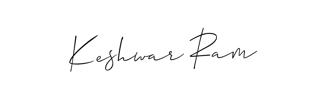 It looks lik you need a new signature style for name Keshwar Ram. Design unique handwritten (Allison_Script) signature with our free signature maker in just a few clicks. Keshwar Ram signature style 2 images and pictures png