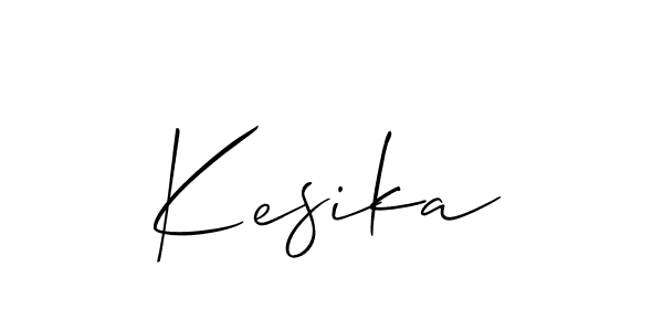 You can use this online signature creator to create a handwritten signature for the name Kesika. This is the best online autograph maker. Kesika signature style 2 images and pictures png