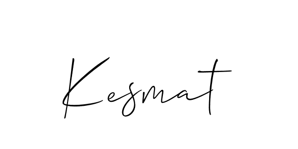 Allison_Script is a professional signature style that is perfect for those who want to add a touch of class to their signature. It is also a great choice for those who want to make their signature more unique. Get Kesmat name to fancy signature for free. Kesmat signature style 2 images and pictures png