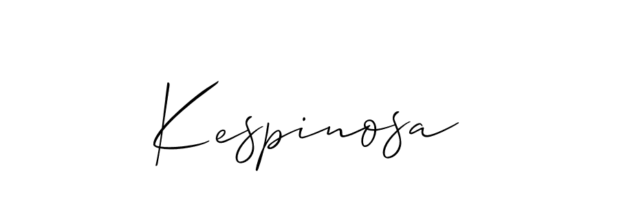 Create a beautiful signature design for name Kespinosa. With this signature (Allison_Script) fonts, you can make a handwritten signature for free. Kespinosa signature style 2 images and pictures png