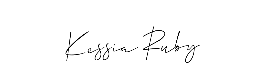 This is the best signature style for the Kessia Ruby name. Also you like these signature font (Allison_Script). Mix name signature. Kessia Ruby signature style 2 images and pictures png