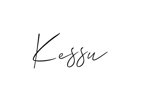 The best way (Allison_Script) to make a short signature is to pick only two or three words in your name. The name Kessu include a total of six letters. For converting this name. Kessu signature style 2 images and pictures png